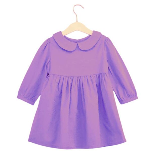 Patron robe col claudine fillette Claudinette, 0-5 ans