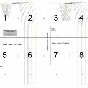 Patrons de base jupe femmes - 34 au 56