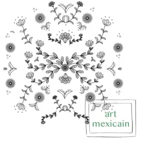 Grille de broderie: art mexicain