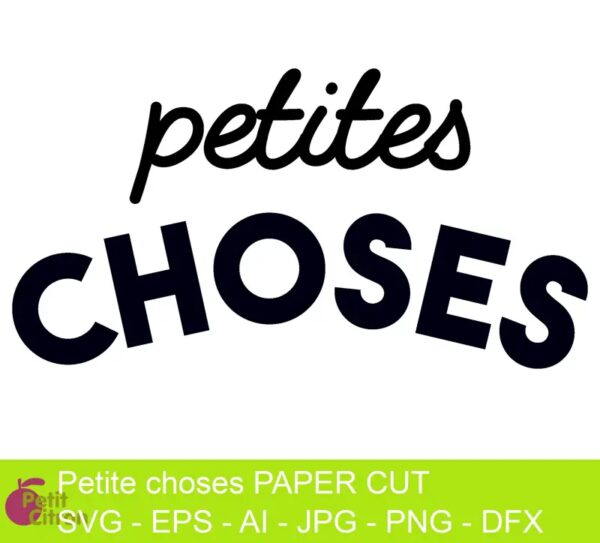 Fichier de découpe : petites choses