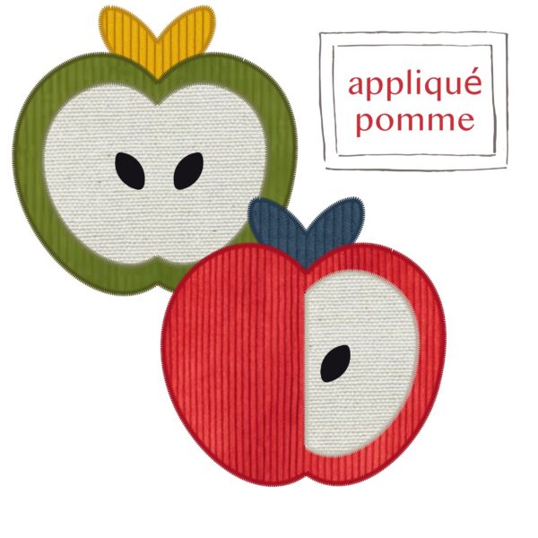 Motif d'appliqué pommes