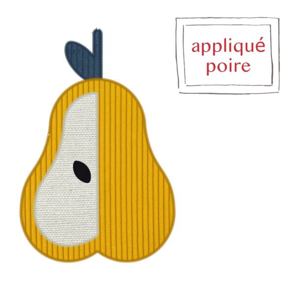 Motif d'appliqué poire