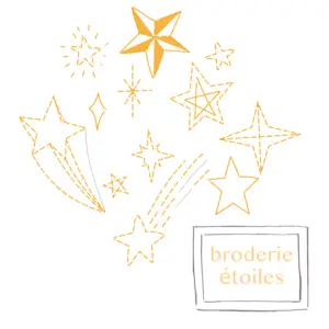 Grille de broderie: étoiles