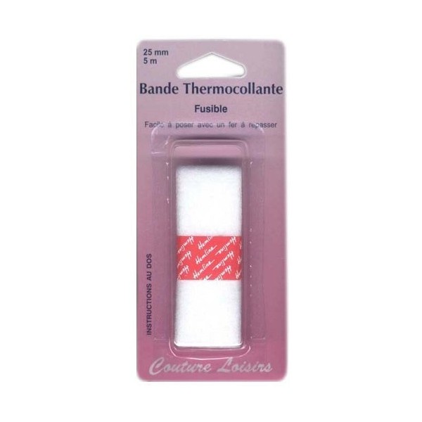 bande thermocollante pour ourlets 25mm long 5m