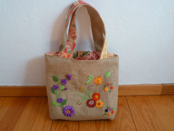 sac jute brode