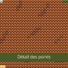 détail des points Hérisson d'automne avec pomme et champignons